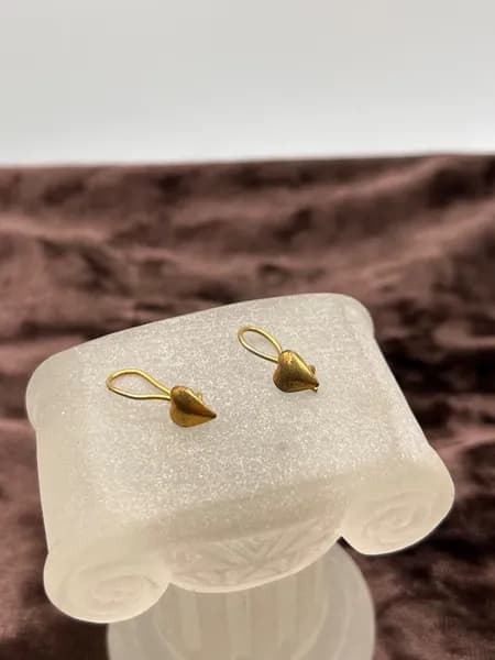 Винтажные серьги, сердечки