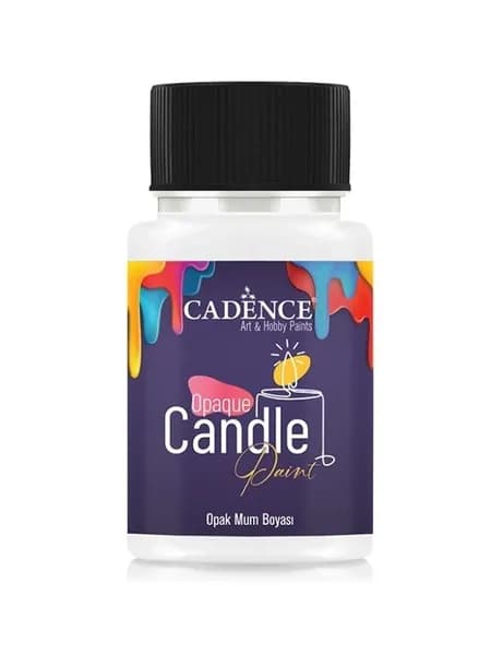Краска по свечам Cadence "Opaque Candle Paint" 01 белый, 50мл