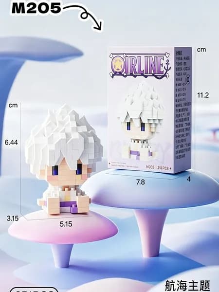 фигурка из мини-Ван-Пис 3D Конструктор 1ШТ