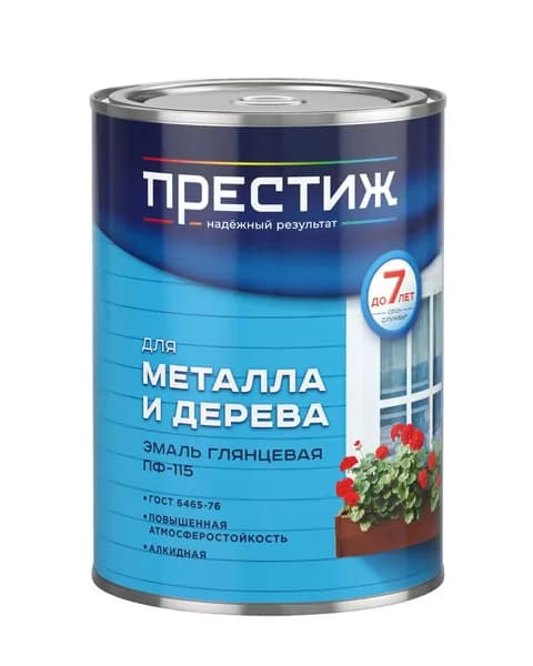 Эмаль глянцевая ПФ-115 для металла и дерева - зеленое яблоко / 0,9кг