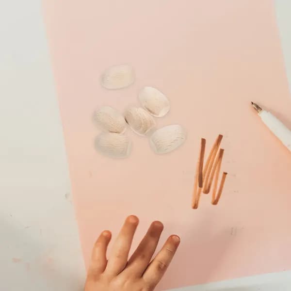 Набор деревянных заготовок яиц бежевого цвета для diy и художественного декорирования из 5 штук