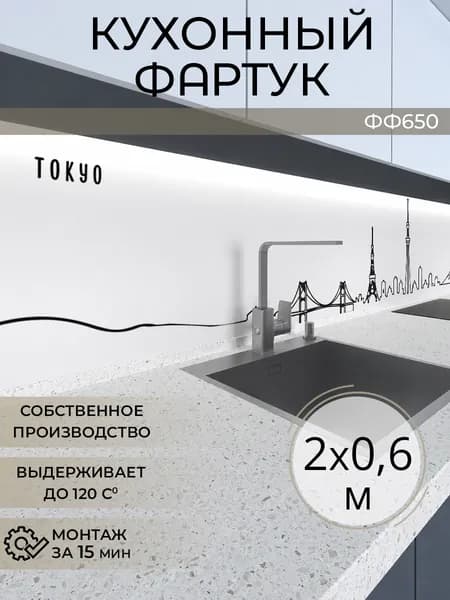 Фартук кухонный на стену 2000х600 мм