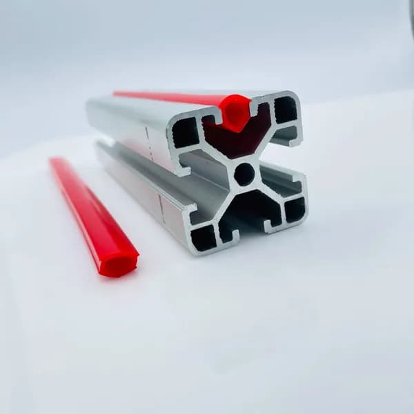 Заглушка пазовая PVC ПВХ серебристая под паз 6 мм для профиля 2020, 2040