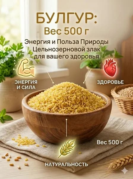 Булгур крупный из твердых сортов пшеницы