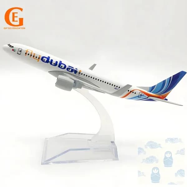 Металлическая Модель Самолета Боинг 737, Дубайские Авиалинии