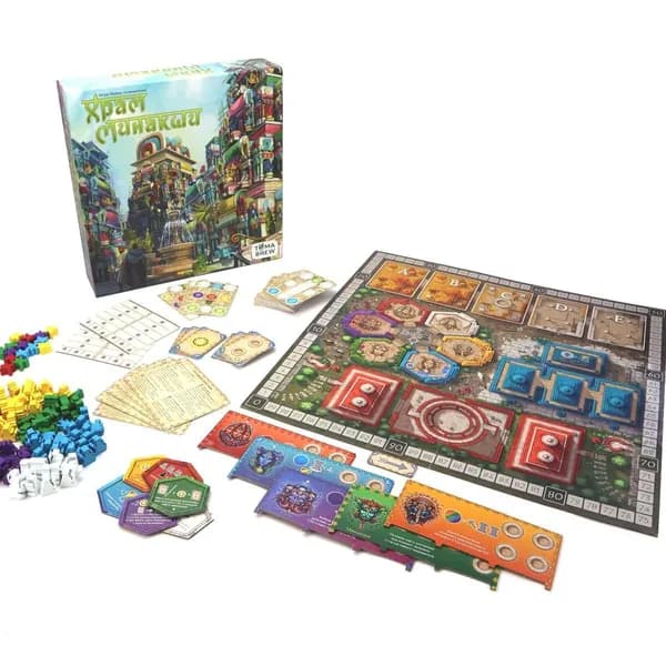 Игра-ходилка 'Храм Минакши', 115 деревянных статуй, для 2-4 игроков
