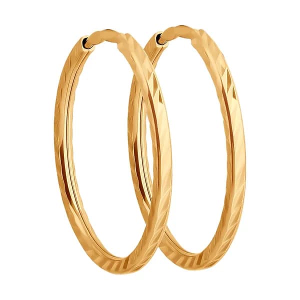 Золотые серьги DIAMANT-ONLINE 585 пробы