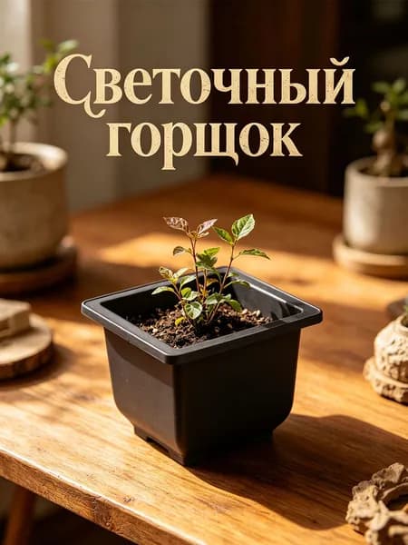 Вазон, 1 шт, цвет бежевый