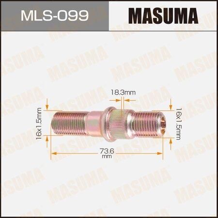Шпилька колесная isuzu oem 8-94416-294-5 (truck) MASUMA MLS099, oem 8944162941
