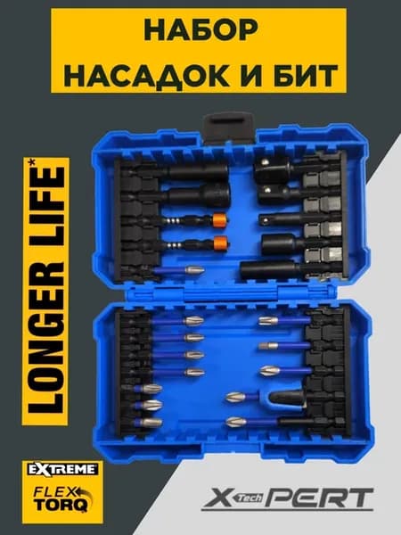 Набор бит и насадок для шуруповерта