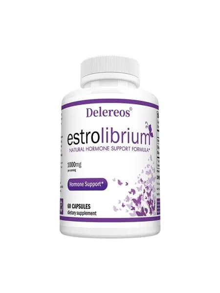 Биологически активная добавка Estrolibrium, таблетки с эстрогеном для женщин, для поддержания гормонального баланса (60/120 капсул).