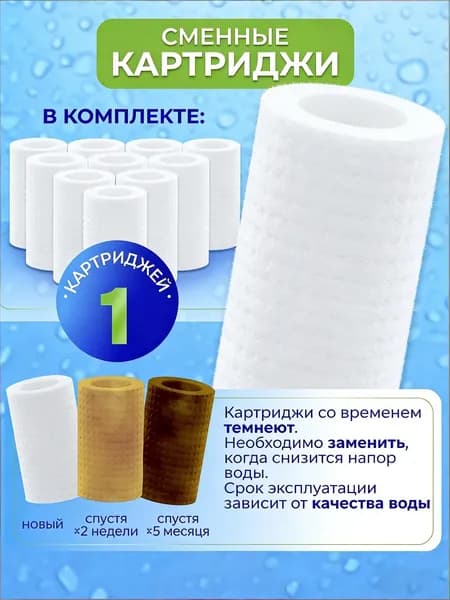 Фильтр для душа Сменные/запасные картриджи для фильтра и душа 3.7 cm 1 штук