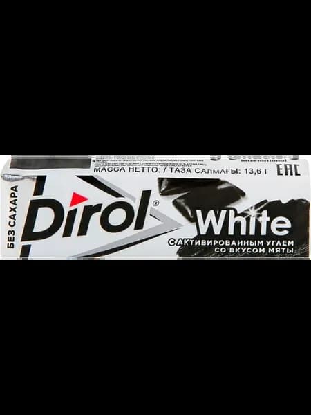 Жевательная резинка DIROL White с активированым углем, со