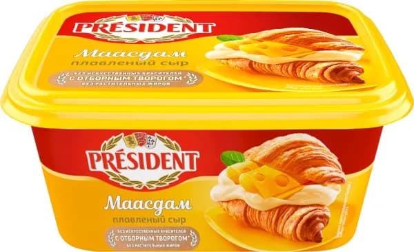 Сыр плавленый President Маасдам 45% 400г
