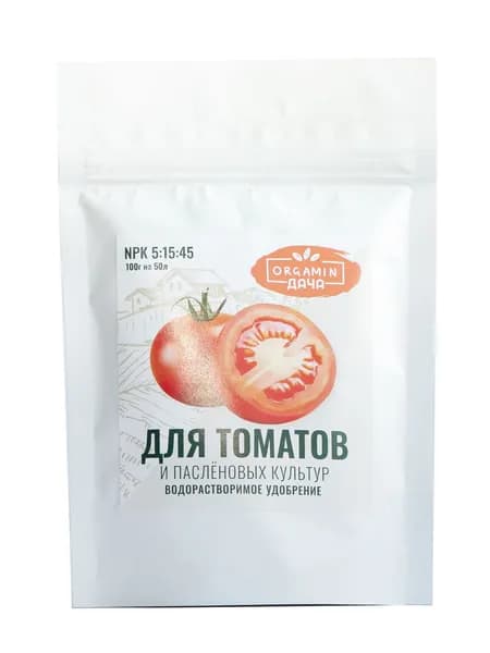 ORGAMIN Водорастворимое удобрение для томатов и паслёновых культур 100г.