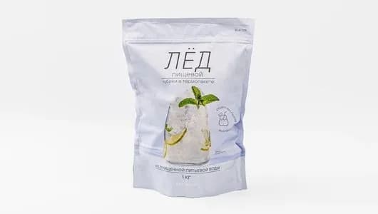 Лед пищевой (кубики в термопакете), 1 кг