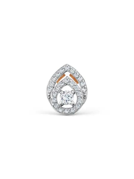 Подвеска на шею женская 375 пробы с фианитами, KARATOV