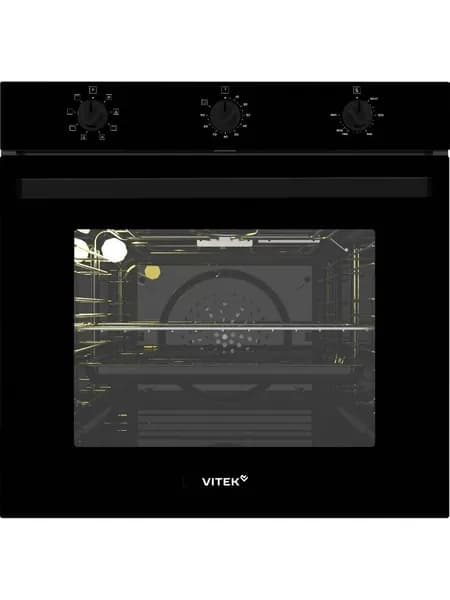 Духовой шкаф электрический VITEK VEO 6380 BG, черное стекло