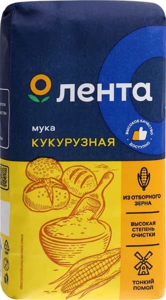 Мука кукурузная ЛЕНТА, 500г