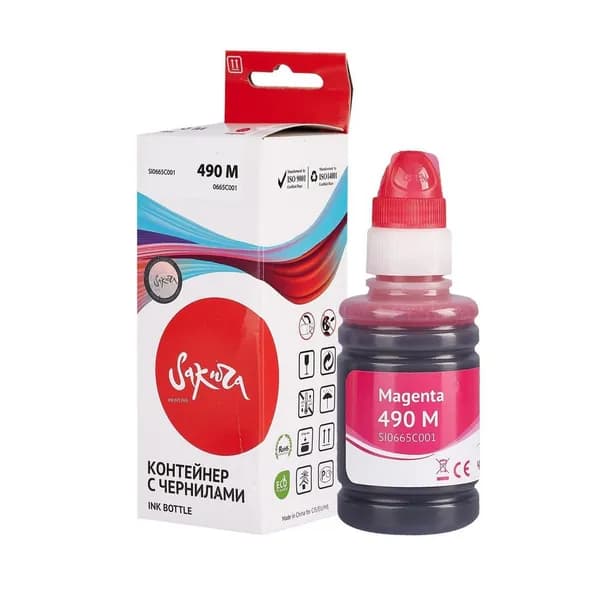 Sakura GI-490M - 0665C001 Чернила пурпурный 9000 стр