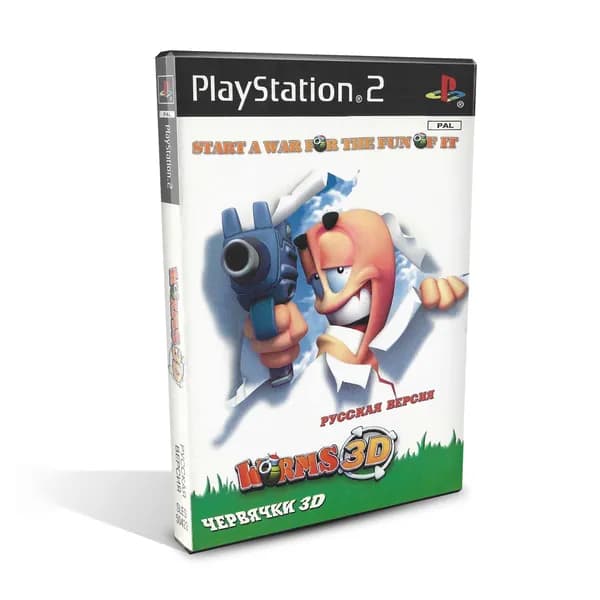 Игра PS 2 Worms 3D / Червячки 3D (Стратегия, Аркада, Sega, 2003)