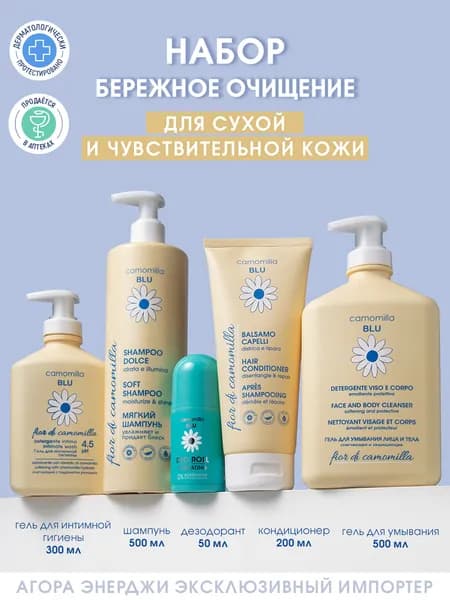 Набор Camomilla Blu для ухода за сверхчувствительной кожей