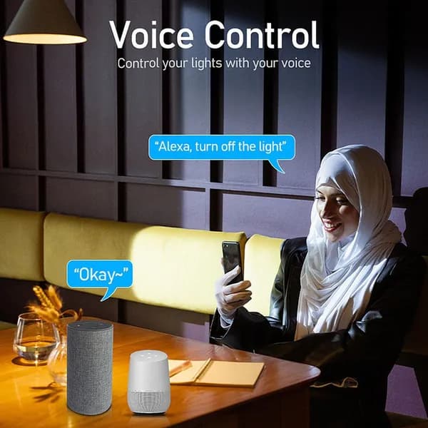 Умная светодиодная встраиваемая лампа Bluetooth 10 Вт, цоколь E27, RGB и регулируемая цветовая температура