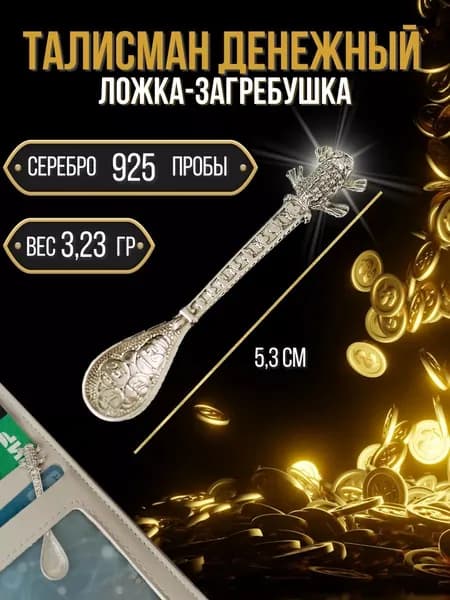 Ионы Серебра Сувенир ювелирный Серебро Талисман кошельковый