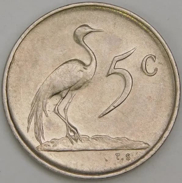 Южная Африка ЮАР 5 центов 1970-1989 КМ84 XF-AU арт. 58564