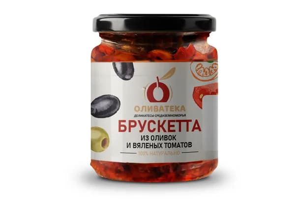 Брускетта из оливок, 180 г - Оливатека