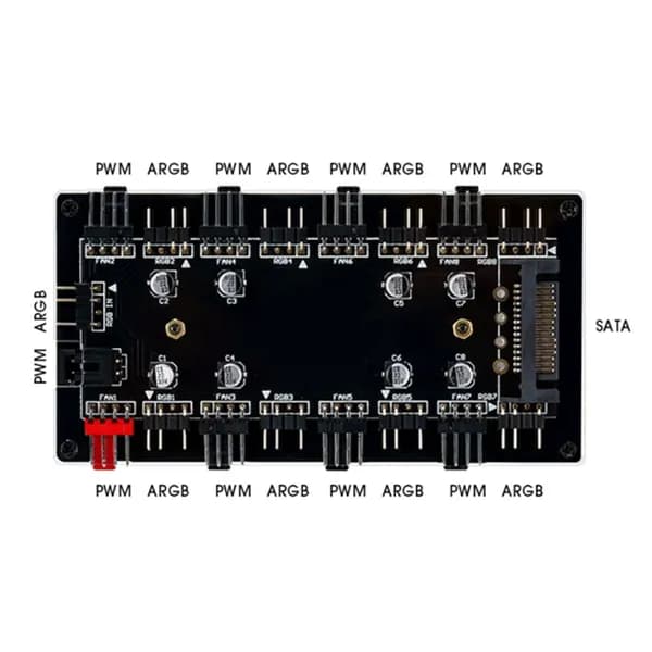 Компьютерный корпус RGB&FAN-хаб, черный (WH6IU8WU4MN0NX3FY2.04-2YGMPOZYIH)