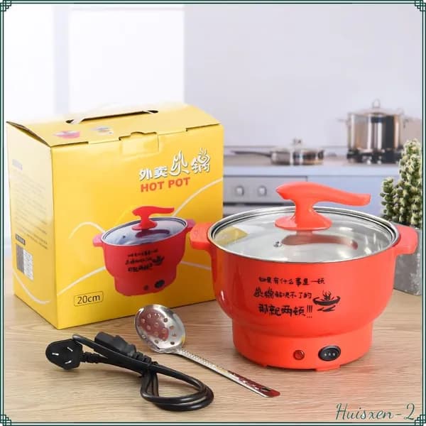 Пароварка электрическая 3113220124214_HUIS-2_E2Z9B0, красный