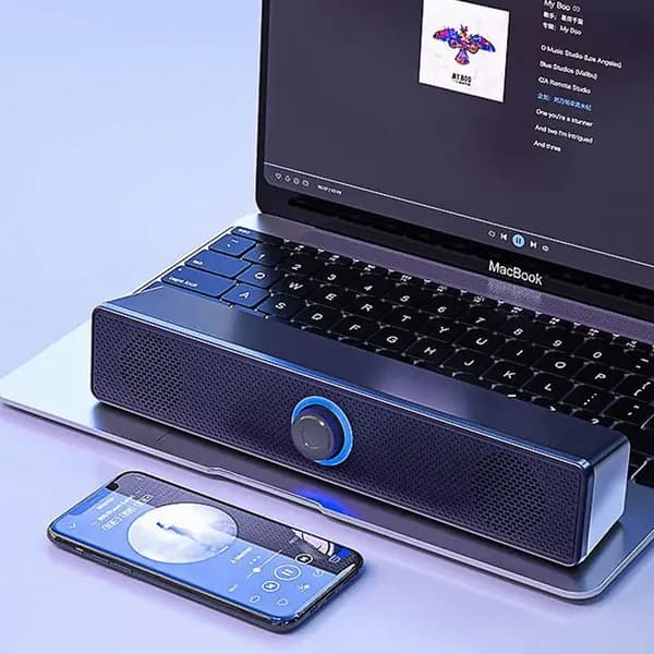 Настольные колонки с двойными динамиками, функция Bass Mode и Bluetooth 5.0