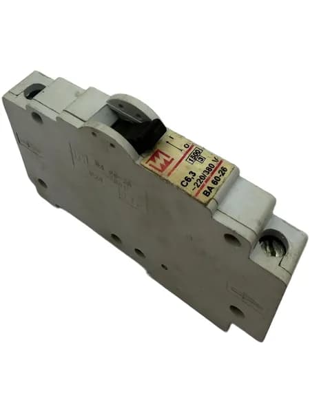 ВА60-26 C6,3А, 1Р, 220/380V 50Hz, 1500кА, "Тираспольский завод". Автоматический выключатель.