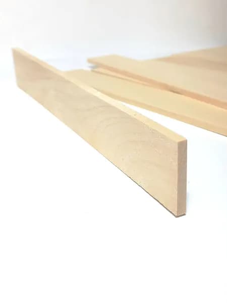 Рейки из липы для моделизма, 10шт, размер 5х36х290мм, пиленые