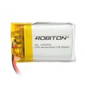 Li-Po (литий-полимерный) аккумулятор ROBITON LP502030 3.7В 250мАч, 5х20x30мм
