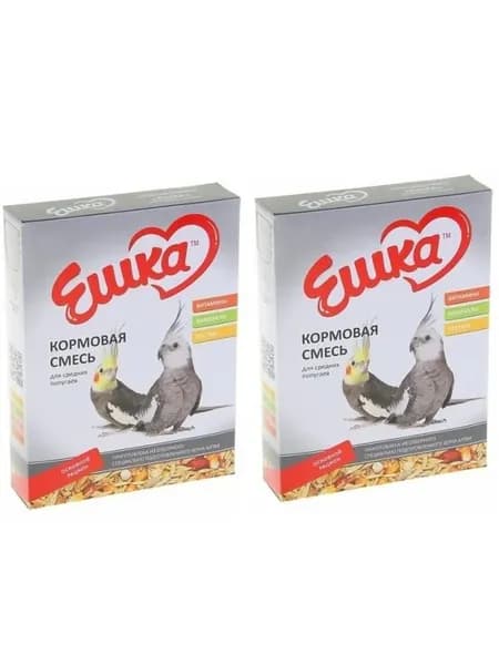 Ешка Кормовая смесь для средних попугаев, 500 гр, 2 уп