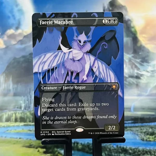 Кастомные прокси-карты Magic The Gathering, карты без фойла, выгодные скидочные цены Faerie Macabre SPG#134