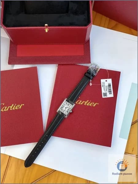 GARTIER Механические часы Cartier с римскими цифрами, женские белые часы 32,6 *25,7 мм, Европейская версия