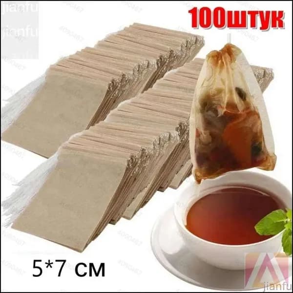 Фильтр для чая 5x7 см, 100 шт