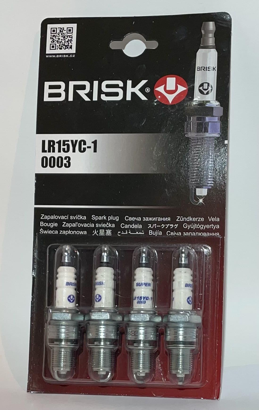 Свеча зажигания 21082i (LR15YC-1) (0003) SUPER блистер (1 шт в упак 4 шт) BRISK