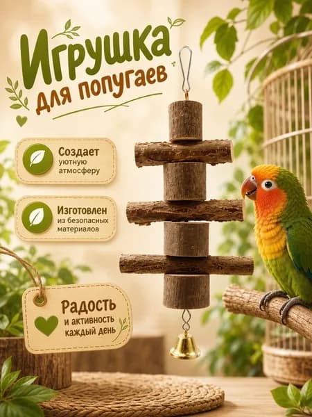 Игрушка для попугаев и грызунов