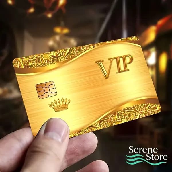 Золотой VIP Банковская карточка 1 шт.