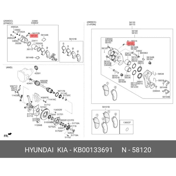 Штуцер прокачки тормозов м8 carens / clarus / pride / spectra HYUNDAI-KIA-MOBIS KB00133691