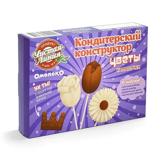 Набор для творчества Чистая линия кондитерский конструктор "Цветы"