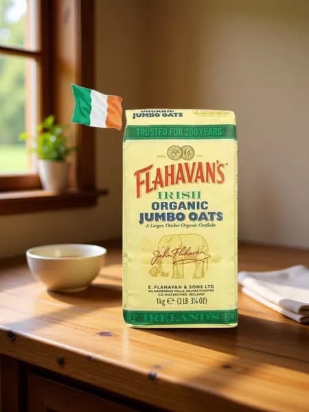 Flahavans Jumbo Oat Flakes овсяные хлопья Jumbo 1000 г. Ирландии