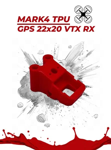 TPU GPS 22x20 для квадрокоптера MARK4 красный