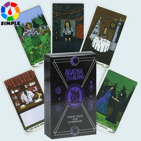 Agatha All Along Tarot Таро-карты на тему фильмов. Колода Таро Агата всегда рядом.