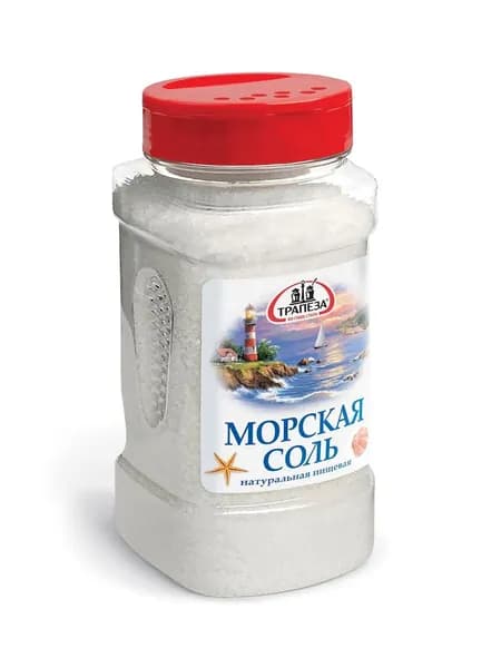 Трапеза Морская соль пищевая, 600 гр