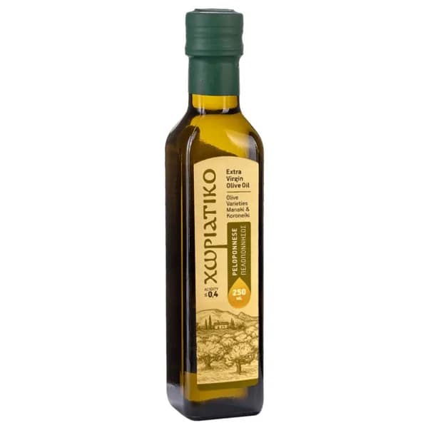 Масло оливковое Extra Virgin Хориатико/ Horiatiko Peloponnese 250мл.